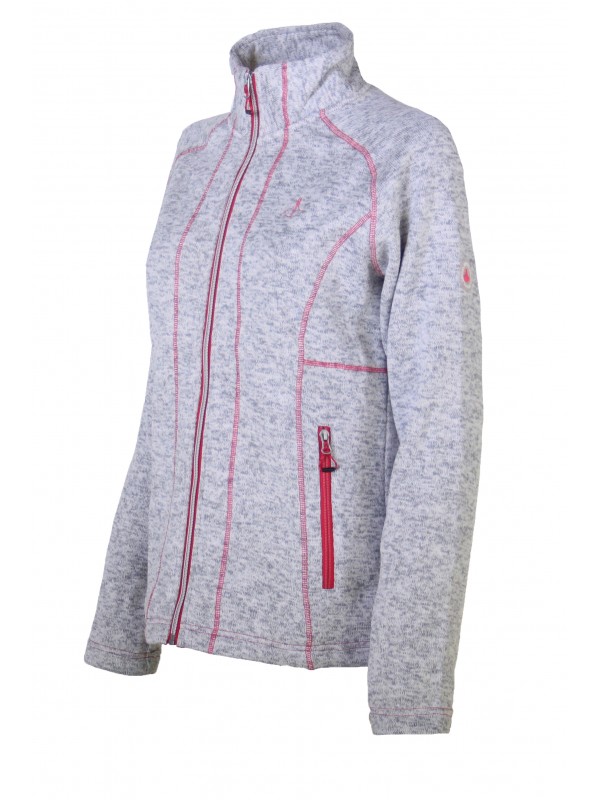 VEST GEBREID DAMES Grijs - Elena