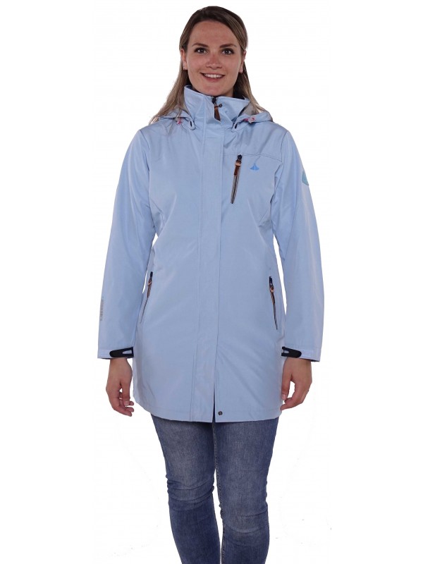 Softshell jas parka dames lichtblauw kopen Bjornson 69 95