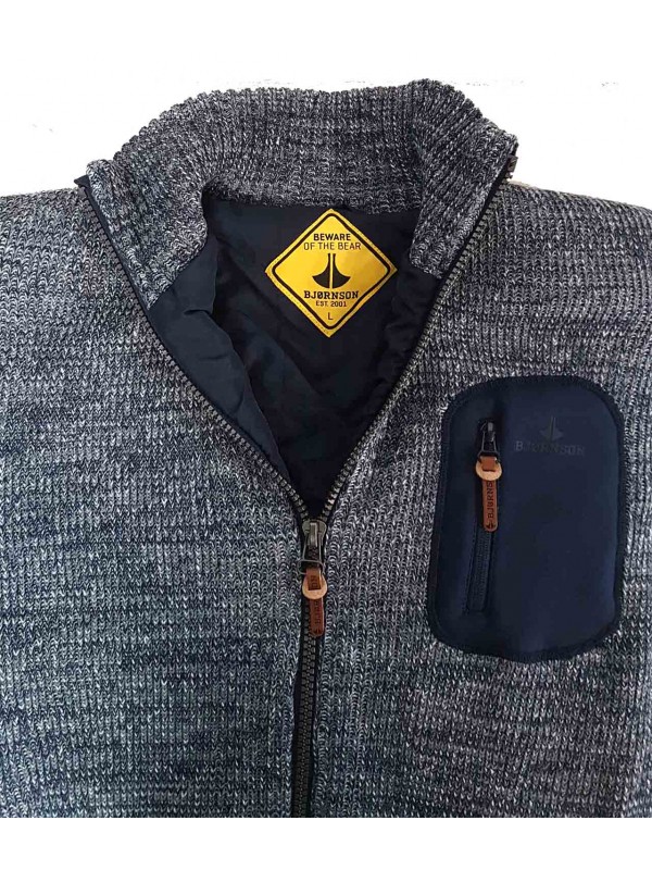 Bjørnson Vest WInddicht Heren Donkerblauw - Even