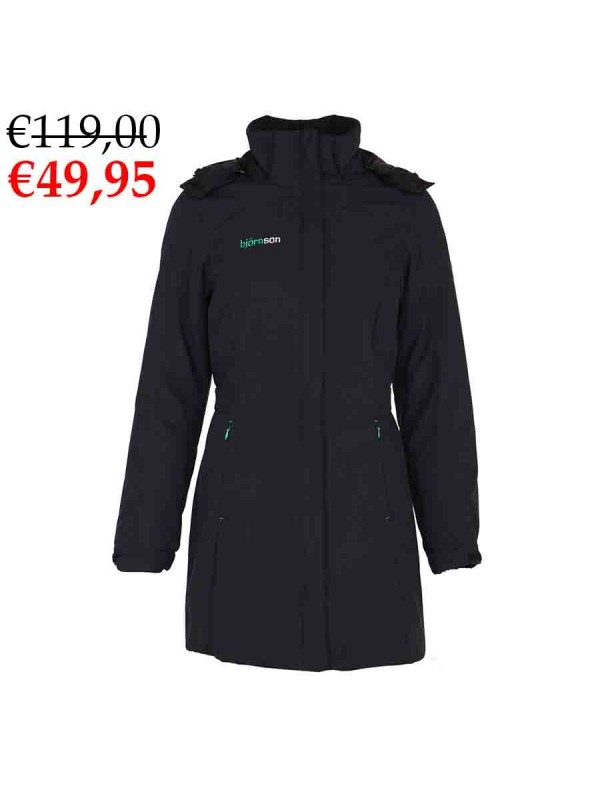 pellet Isaac dynastie Winterjas dames parka zwart kopen? - Bjornson.nl - €49,95
