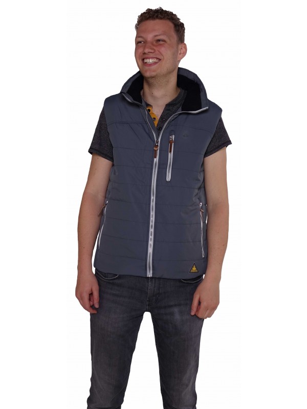 BODYWARMER HEREN Antraciet Grijs - Hakon