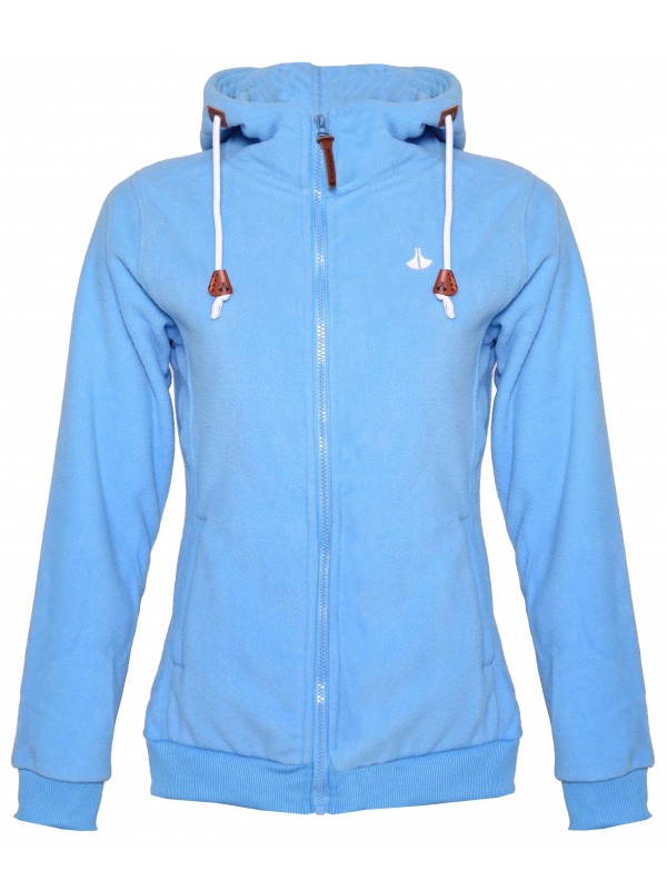 Fleece vest capuchon dames blauw kopen 29 95
