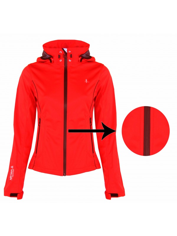 Softshell Jas - Dames - Rood - Bjornson - Maja