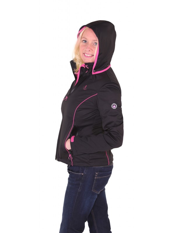 SOFTSHELL JAS DAMES zwart Maja