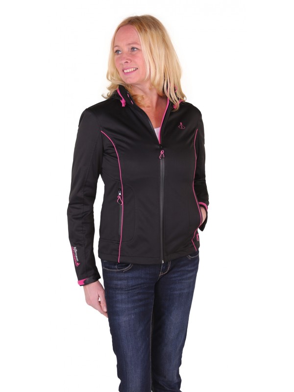 SOFTSHELL JAS DAMES zwart Maja