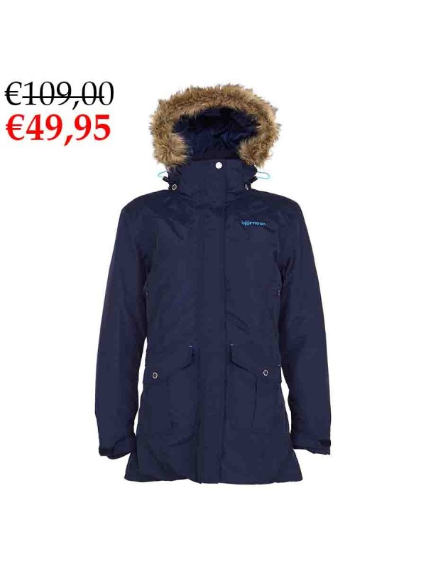 Kaap Gewoon doen gekruld Winterjas dames parka donkerlauw kopen? - Bjornson.nl - €49,95