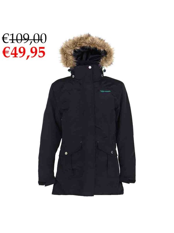 pellet Isaac dynastie Winterjas dames parka zwart kopen? - Bjornson.nl - €49,95