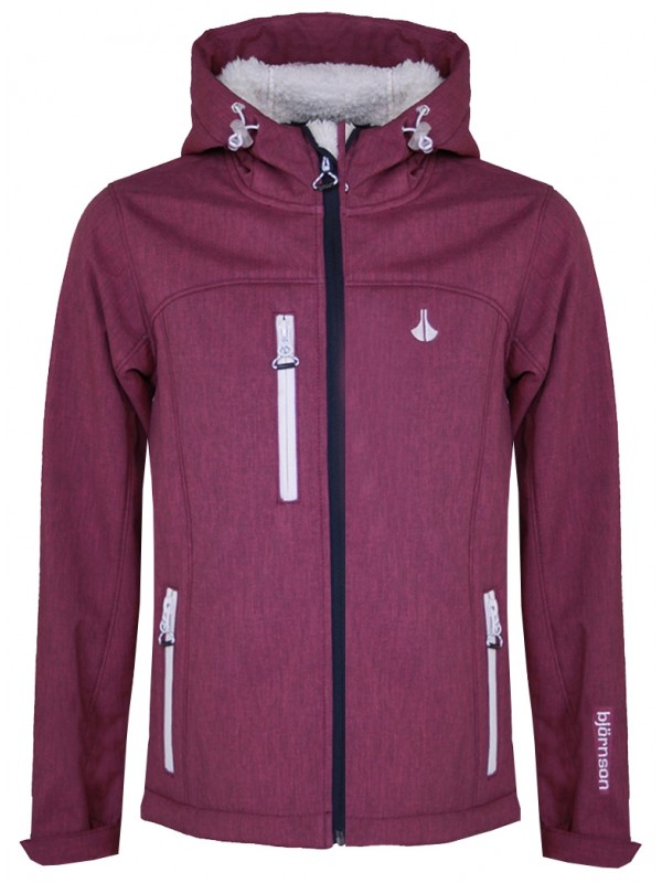 WINTER SOFTSHELL JAS MEISJES paars Mimmi WINTER SOFTSHELL JAS MEISJES paars Mimmi