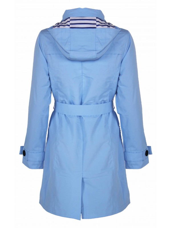 Bjornson Trenchcoat Dames Lichtblauw - Mira