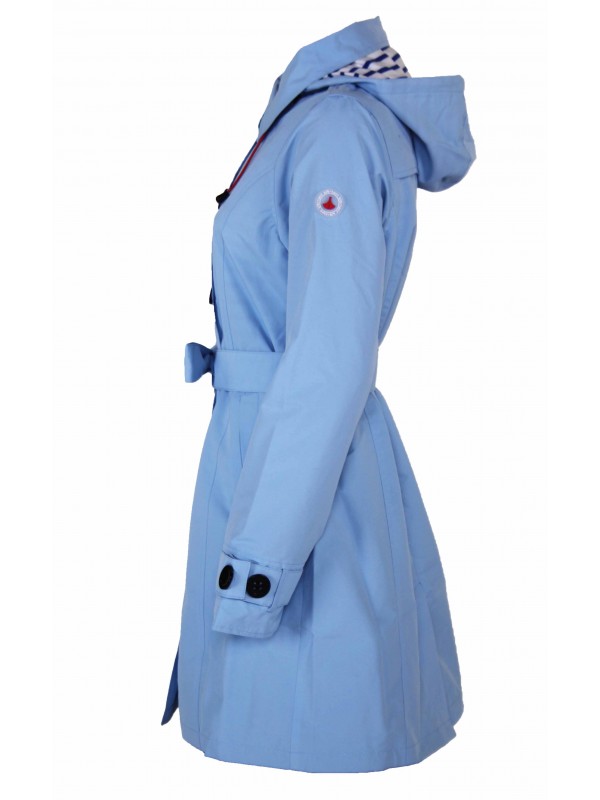 Trenchcoat dames lichtblauw kopen Bjornson 39 95