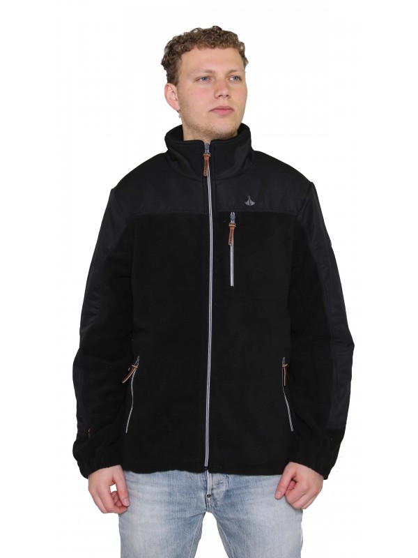 Fleece vest heren zwart kopen? - - €34,95