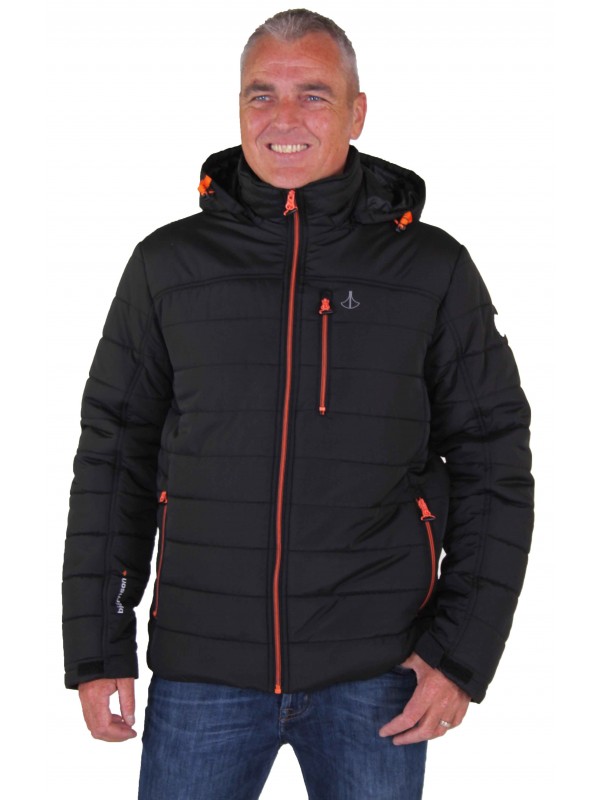 ONWAAR hoesten per ongeluk Winterjas heren zwart kopen? - Bjornson.nl - €49,95