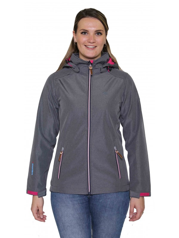 SOFTSHELL JAS DAMES Grijs - Silje