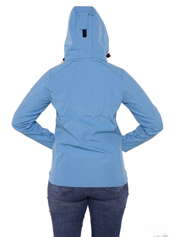 SOFTSHELL JAS DAMES blauw aqua - Silje