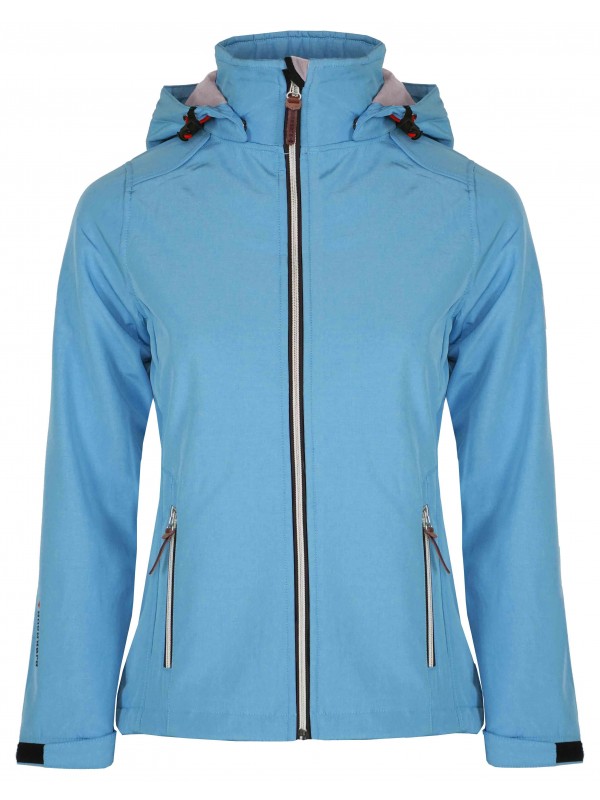 SOFTSHELL JAS DAMES blauw aqua - Silje