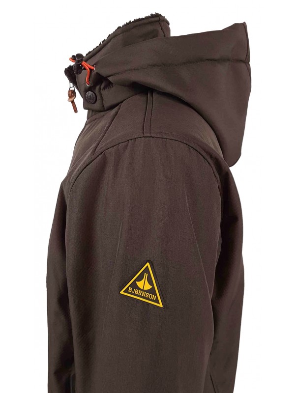Induceren vloot tobben Softshell jas winter heren bruin kopen? - Bjornson.nl - €59,95