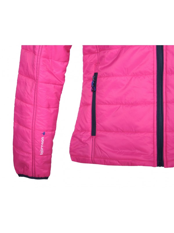 Roze gewatteerde meisjes zomerjas