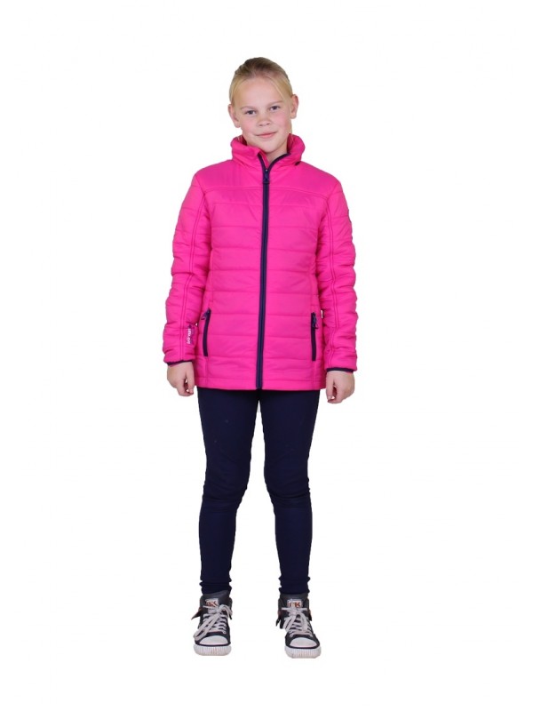 Roze gewatteerde meisjes zomerjas