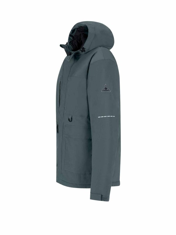BJØRNSON Regenjas / Winterjas Heren - Waterdicht - Grijs Groen