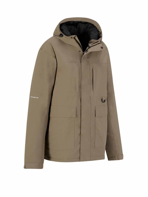 BJØRNSON Regenjas / Winterjas Heren - Waterdicht - Taupe