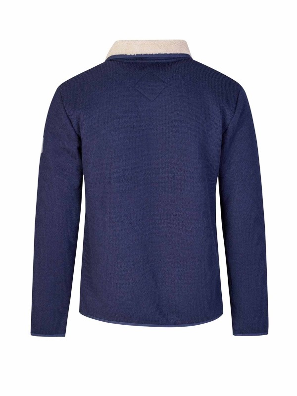 BJØRNSON Gebreid Wintervest Borgvoering Heren Donkerblauw - Brage