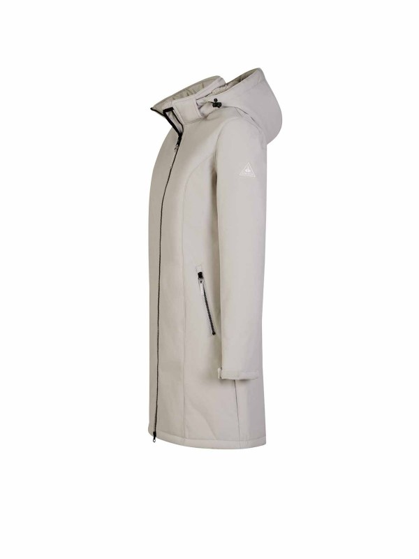 BJØRNSON Softshell Winterjas Parka Dames Teddy Voering Zand-beige - Britta
