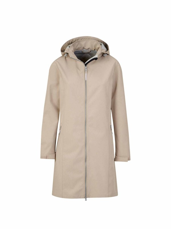 BJØRNSON Softshell Parka Zomerjas Dames Beige CHARLOTTA