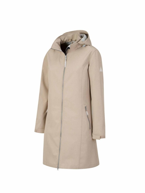 BJØRNSON Softshell Parka Zomerjas Dames Beige CHARLOTTA