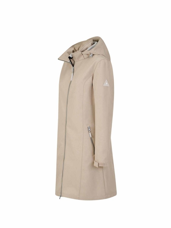BJØRNSON Softshell Parka Zomerjas Dames Beige CHARLOTTA
