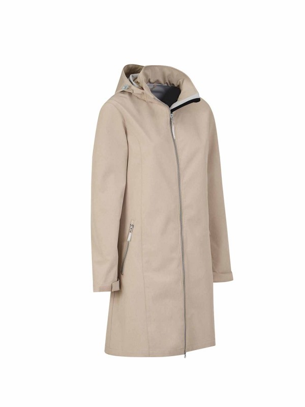 BJØRNSON Softshell Parka Zomerjas Dames Beige CHARLOTTA