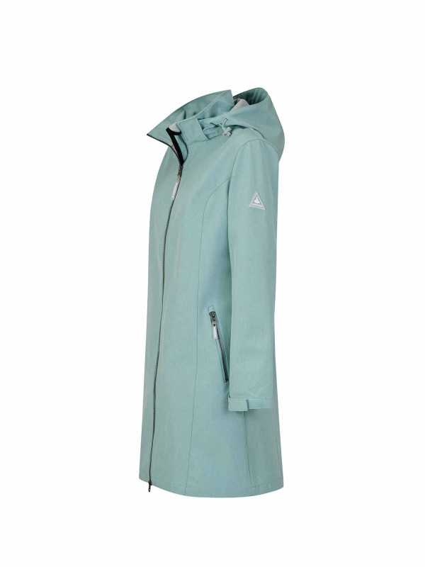 BJØRNSON Softshell Parka Zomerjas Dames Zeegroen CHARLOTTA