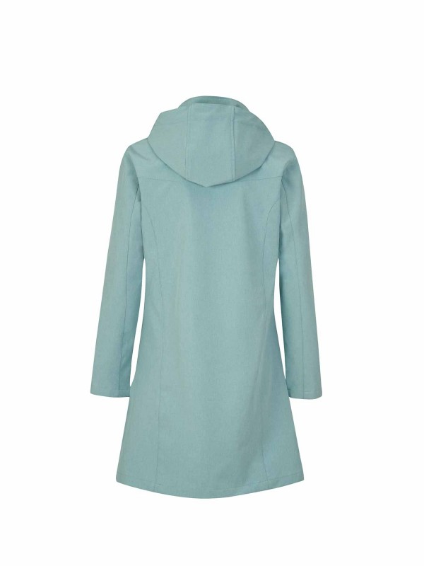 BJØRNSON Softshell Parka Zomerjas Dames Zeegroen CHARLOTTA