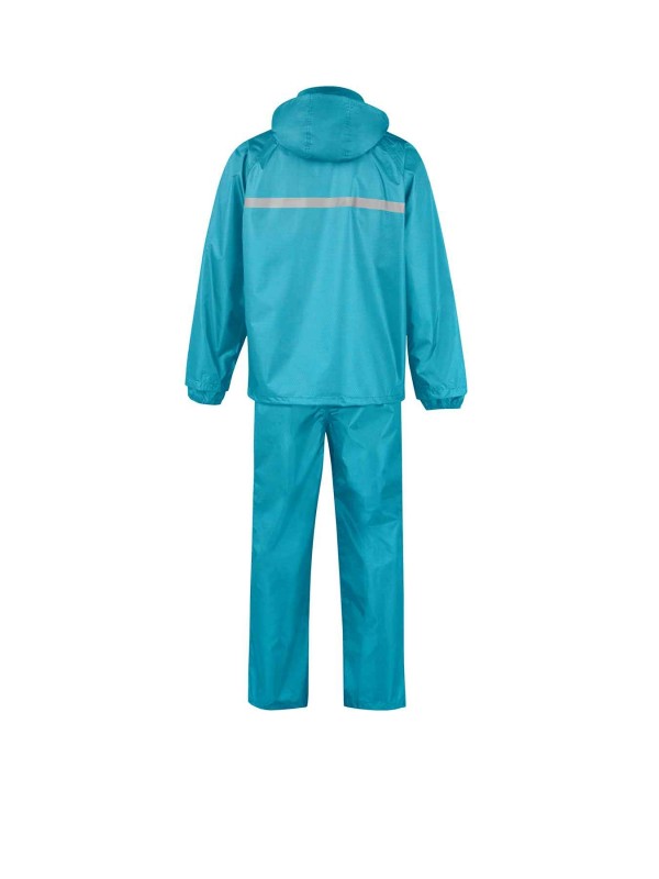 DUSCH Regenpak Regenjas en Regenbroek Dames & Heren - Maat S-3XL - Aqua blauw