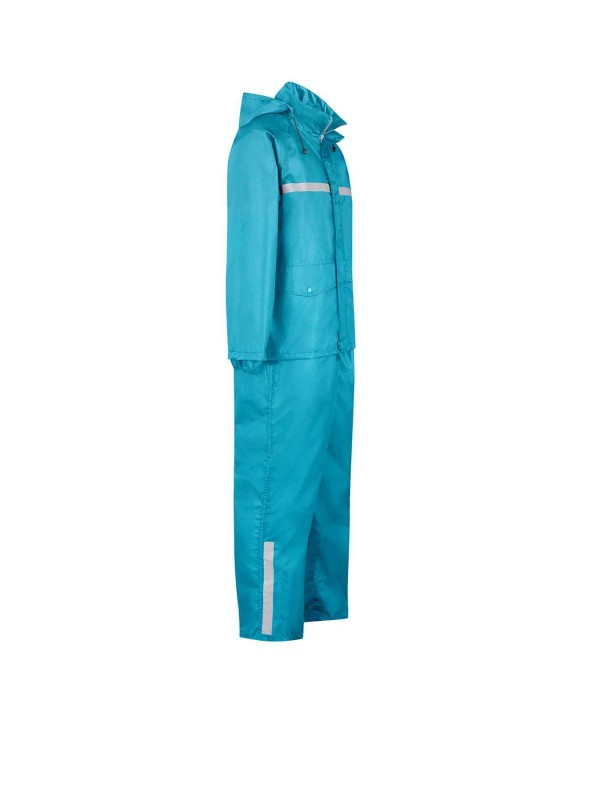 DUSCH Regenpak Regenjas en Regenbroek Dames & Heren - Maat S-3XL - Aqua blauw