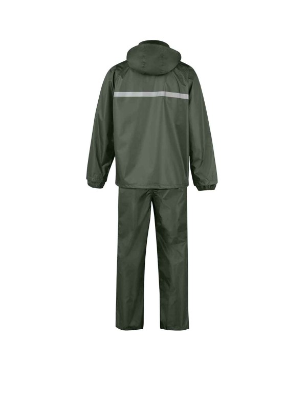 DUSCH Regenpak Regenjas en Regenbroek Dames & Heren - Maat S-3XL - Olijfgroen