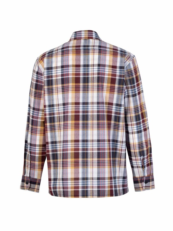 STØRVIK Egersund Katoenen Werkhemd Heren - Houthakkersblouse - Rood Ruit 052-4.1 RED