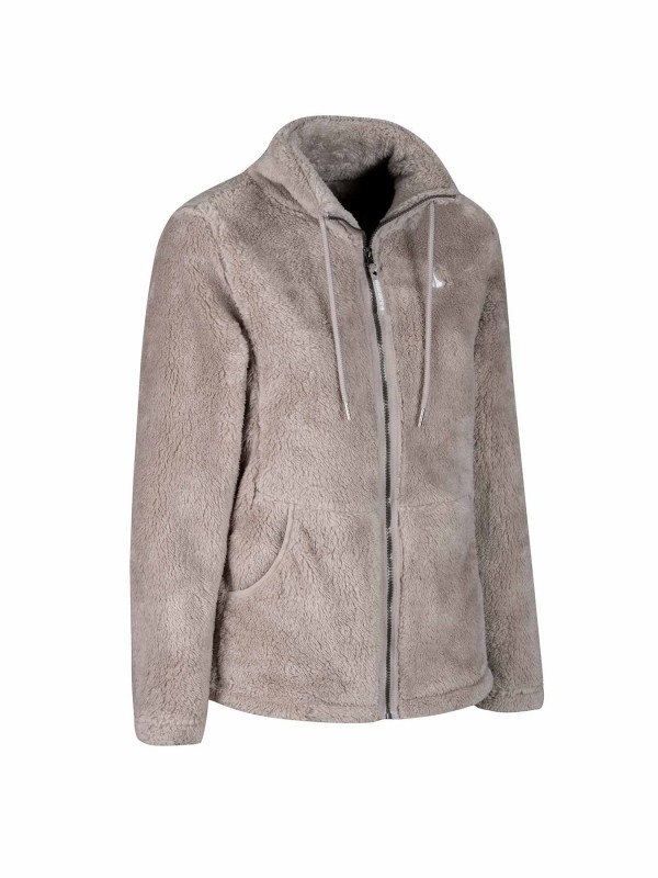 BJØRNSON Elin Coral Fleece Vest Dames 4 seizoenen - Zacht - Beige