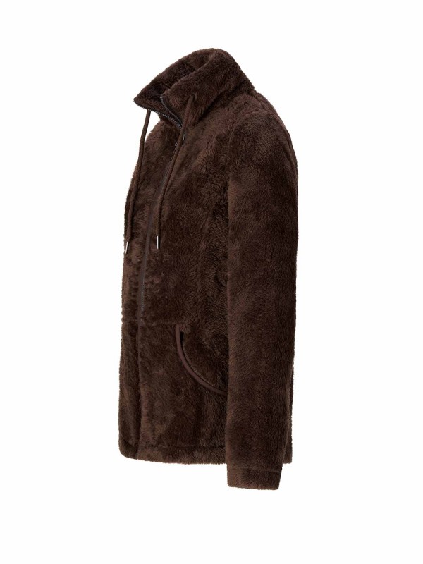 BJØRNSON Elin Coral Fleece Vest Dames 4 seizoenen - Zacht - Donkerbruin