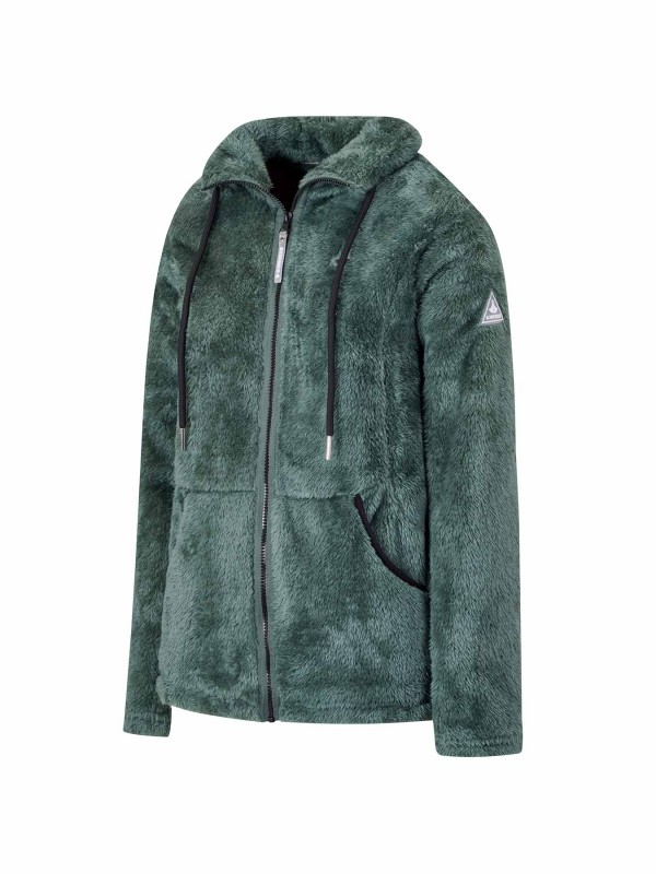 Coral fleece vest dennengroen dames kopen Bjornson 34 95