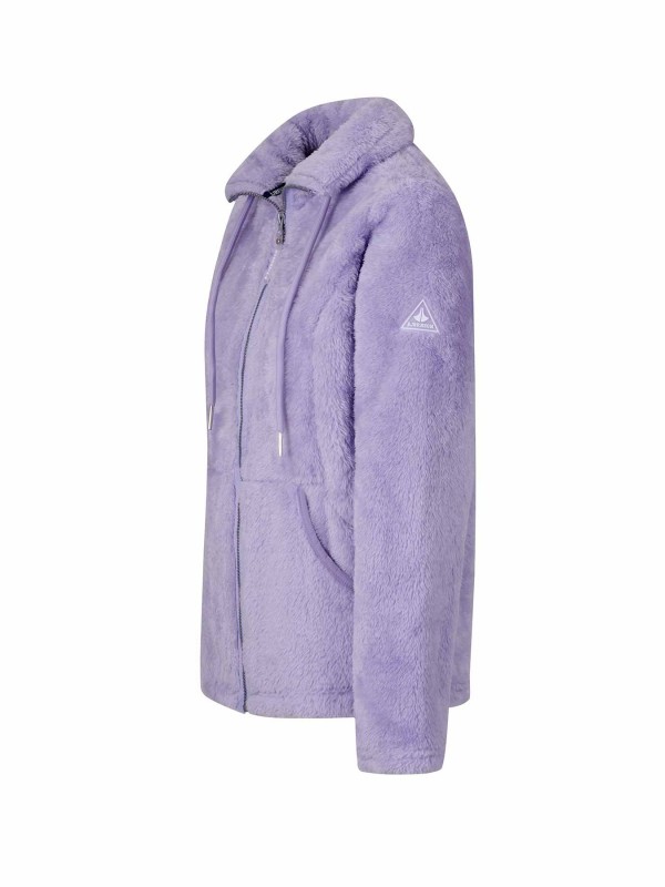 BJØRNSON Elin Coral Fleece Vest Dames 4 seizoenen - Zacht - Lila