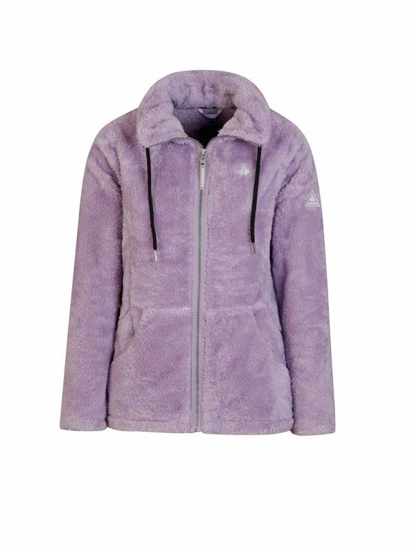 BJØRNSON Elin Coral Fleece Vest Dames 4 seizoenen - Zacht - Lila Paars