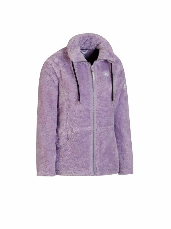 BJØRNSON Elin Coral Fleece Vest Dames 4 seizoenen - Zacht - Lila Paars