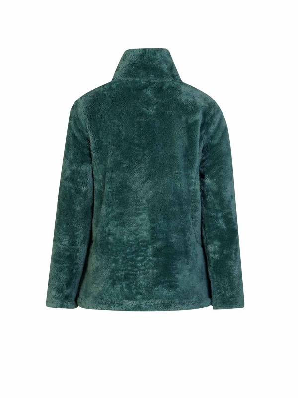 BJØRNSON Elin Coral Fleece Vest Dames 4 seizoenen - Zacht - Groen