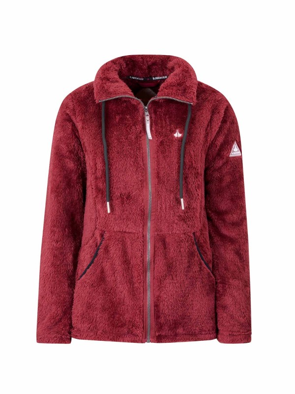 Coral fleece vest rood bruin dames kopen Bjornson 34 95