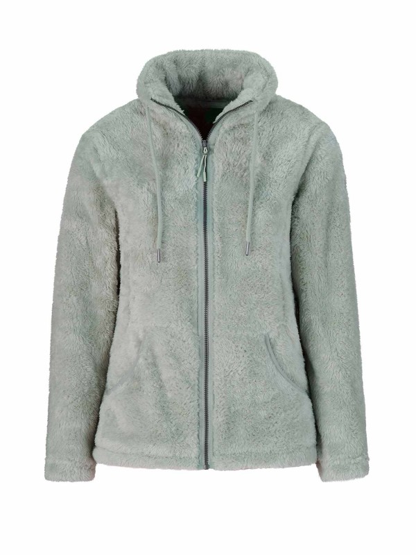 BJØRNSON Elin Coral Fleece Vest Dames 4 seizoenen - Zacht - Lichtgroen