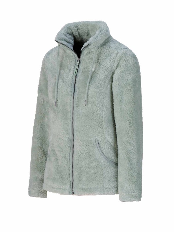 BJØRNSON Elin Coral Fleece Vest Dames 4 seizoenen - Zacht - Lichtgroen