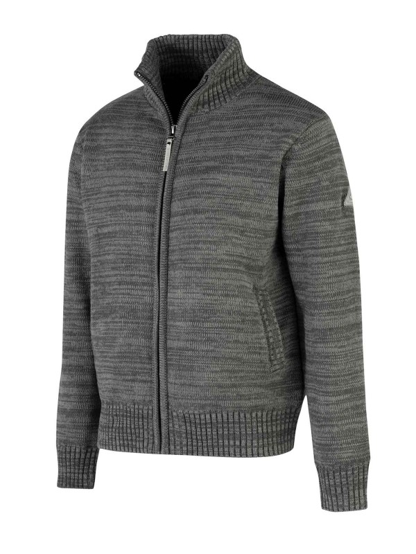 Gebreid Wintervest Winddicht Heren Antraciet Melange - Maat M-4XL - Eric