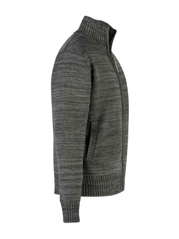 Gebreid Wintervest Winddicht Heren Antraciet Melange - Maat M-4XL - Eric