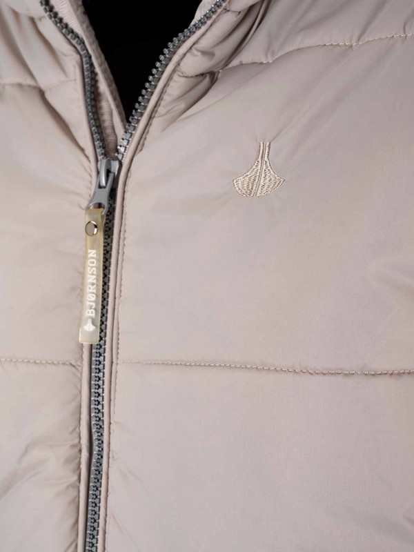 BJØRNSON Parka Winterjas Dames Warm gewatteerd Beige - FIA