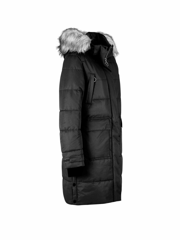 BJØRNSON Winterjas Warm Gewatteerd Dames Zwart - 36-52 - FRIDA
